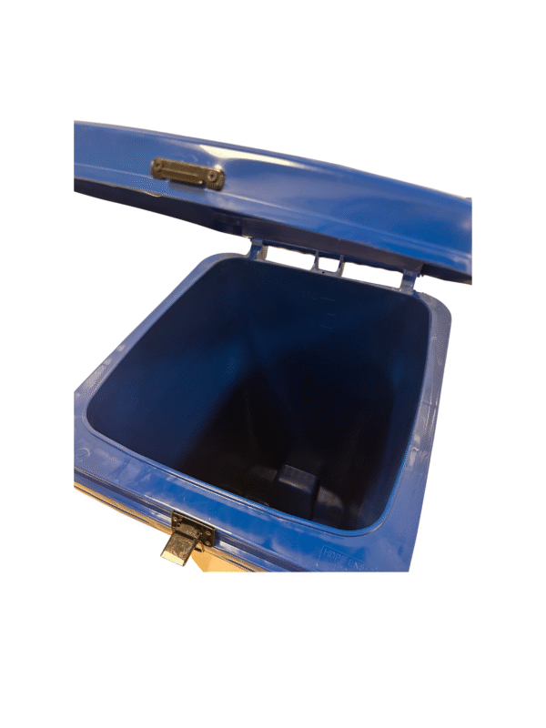 120 Litre Recycling Blue Bin with Lock - Image 7