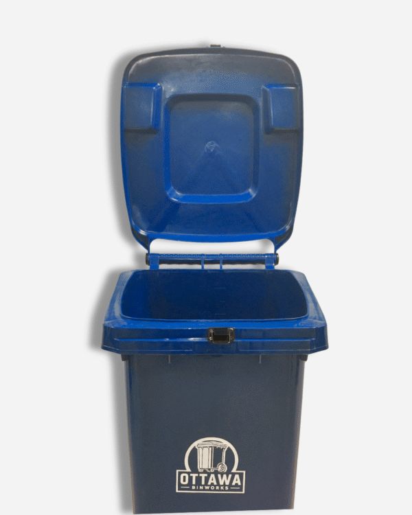 120 Litre Recycling Blue Bin with Lock - Image 8