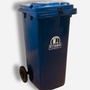 120 Litre Recycling Blue Bin with Lock