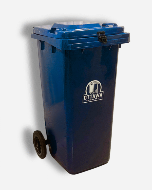 120 Litre Recycling Blue Bin with Lock