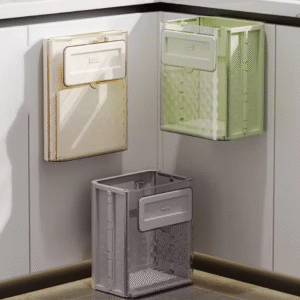 BinWorksHome Foldable Wall-Mounted Kitchen Waste Bin