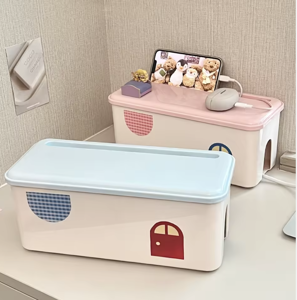BinWorksHome Multi-Functional Cable Management Box