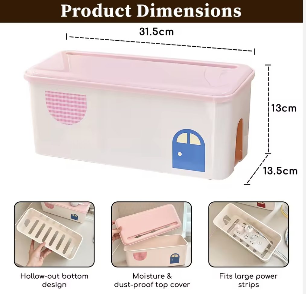 BinWorksHome Multi-Functional Cable Management Box - Image 3