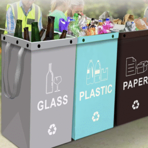 BinWorksHome Foldable Multi-Use Plastic Storage & Waste Bin (Indoor/Outdoor)