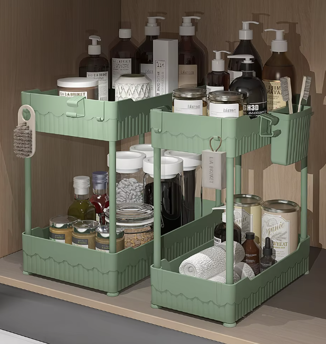 BinWorksHome Tool-Free Under Sink Organizer - Image 3